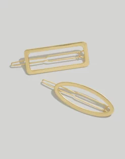 Madewell Two-Pack Open Shape Hair Clips