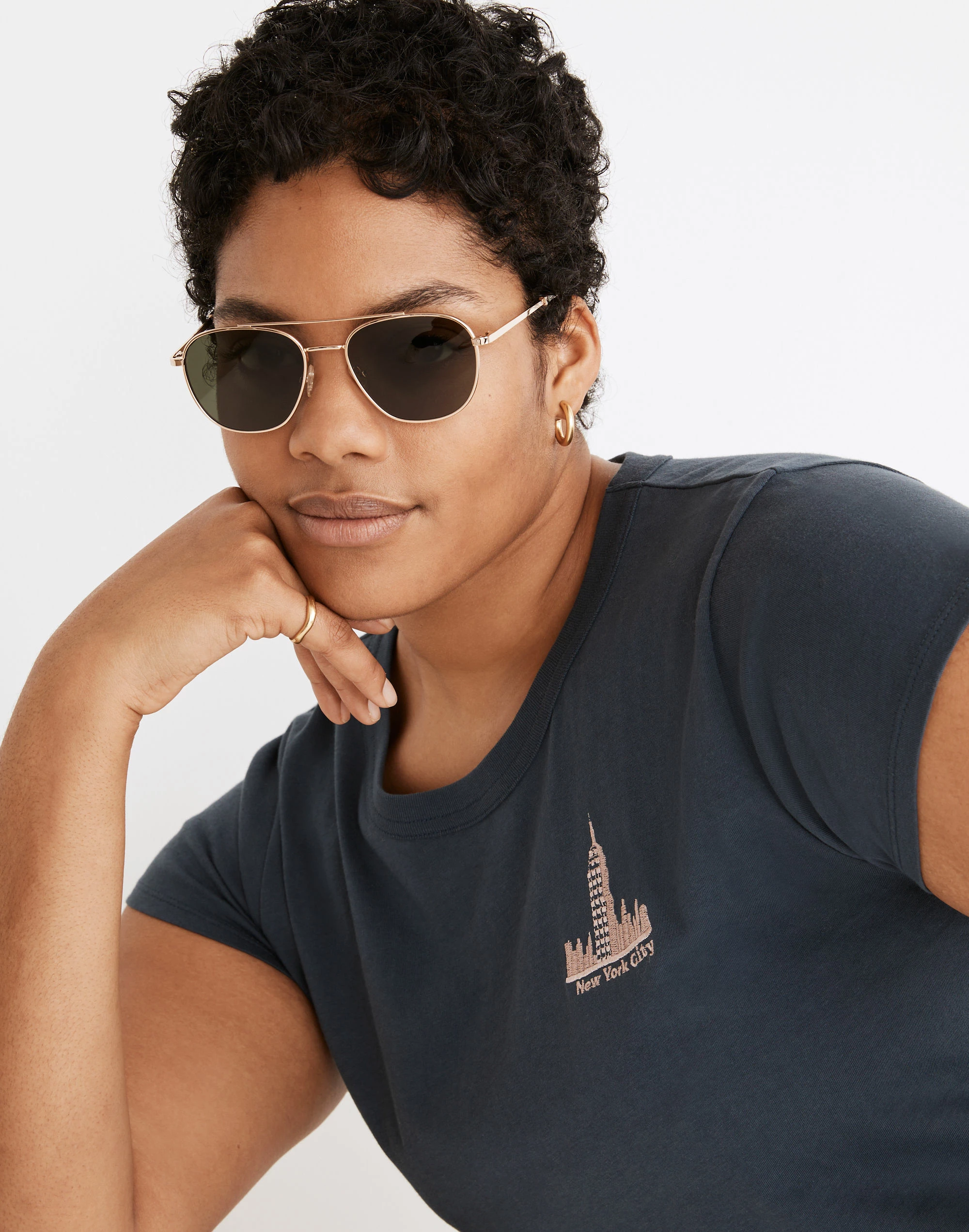 Madewell Suffolk Aviator Sunglasses - Image 4