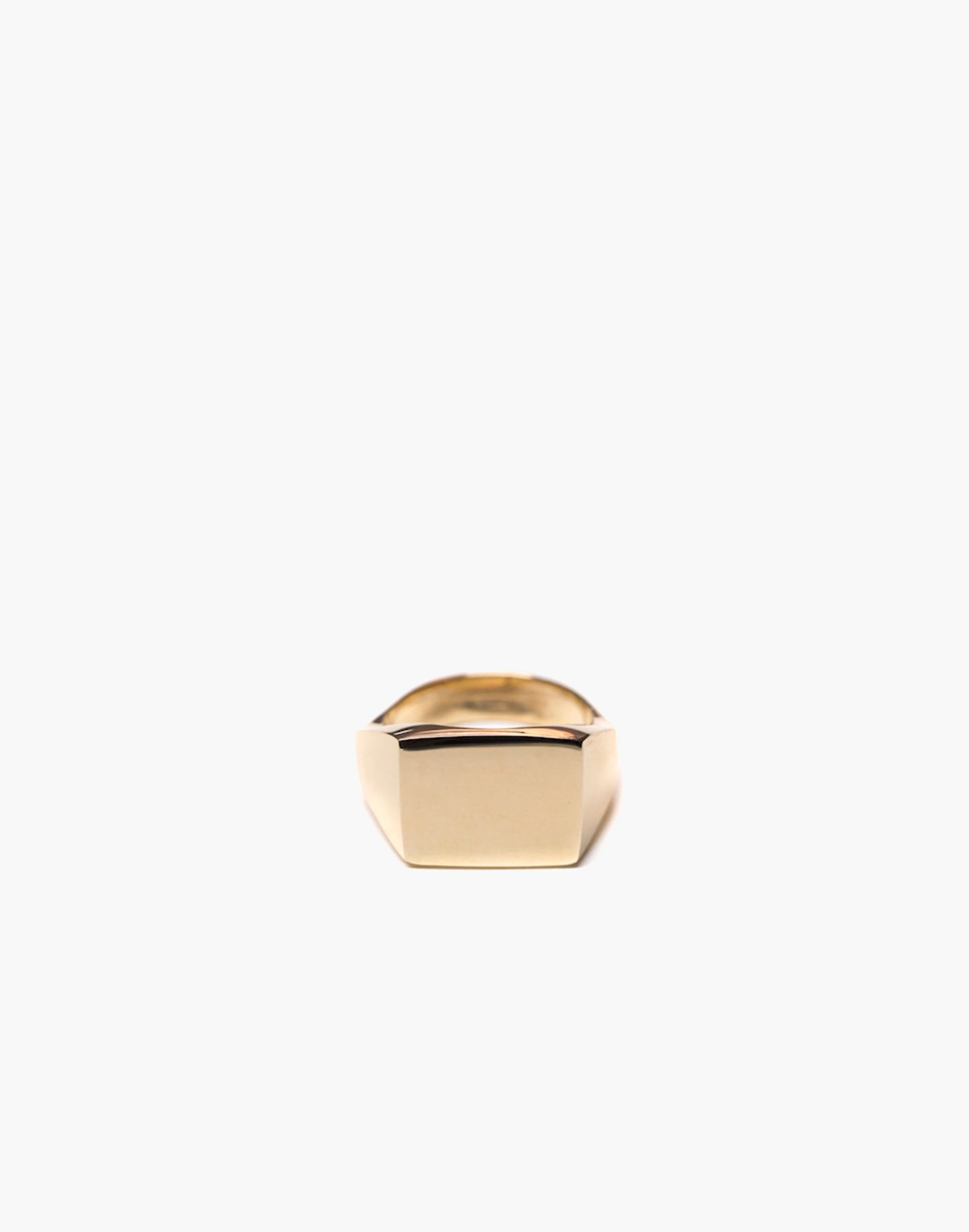 Madewell Charlotte Cauwe Studio Brass Delicate Signet Ring - Image 2