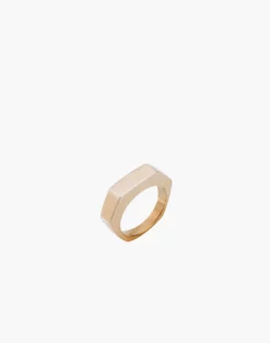 Madewell Charlotte Cauwe Studio Brass Slim Hex Ring