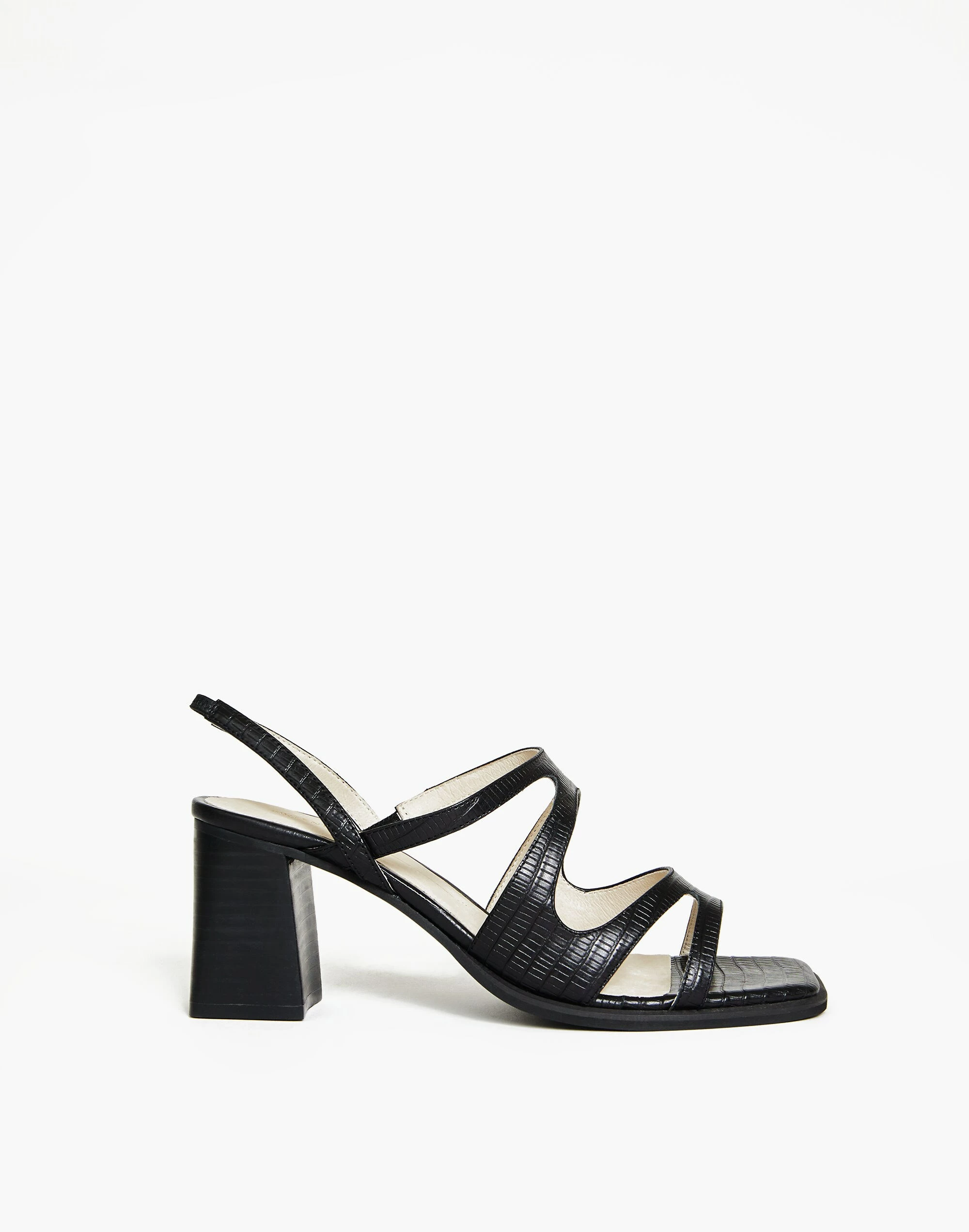 Madewell Intentionally Blank Leather If Sandals In Black - Image 2