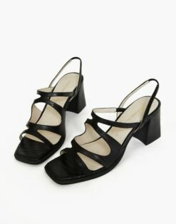 Madewell Intentionally Blank Leather If Sandals In Black