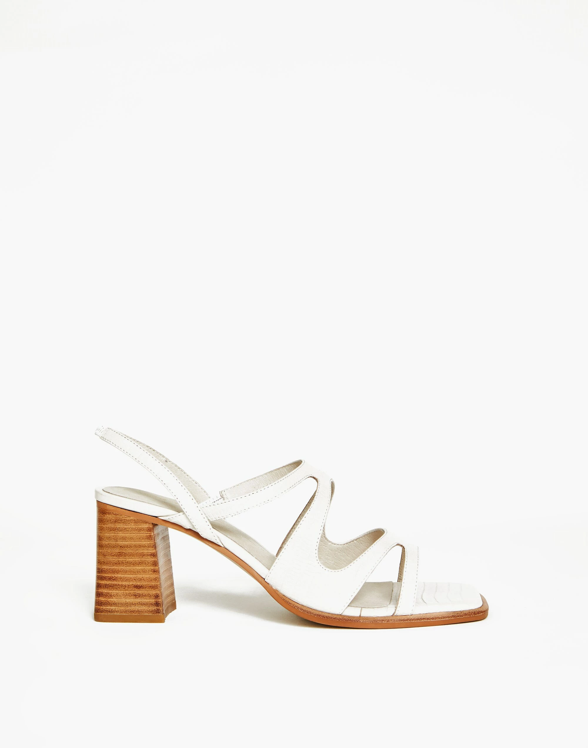 Madewell Intentionally Blank Leather If Sandals In Cream - Image 2