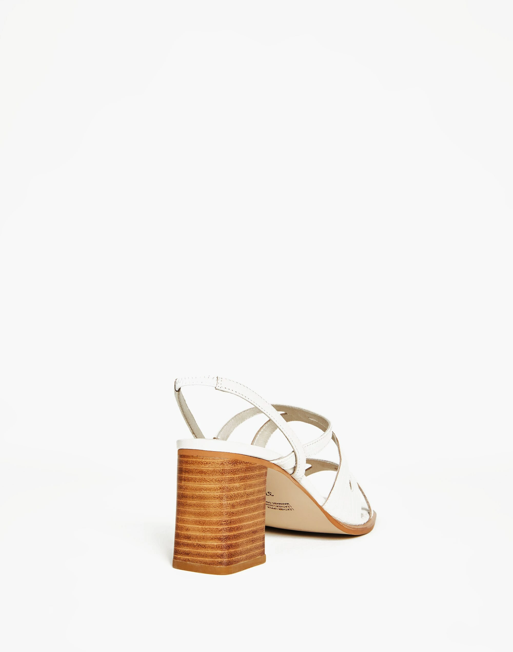 Madewell Intentionally Blank Leather If Sandals In Cream - Image 3