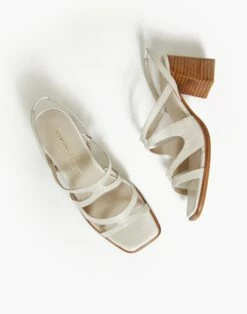 Madewell Intentionally Blank Leather If Sandals In Cream