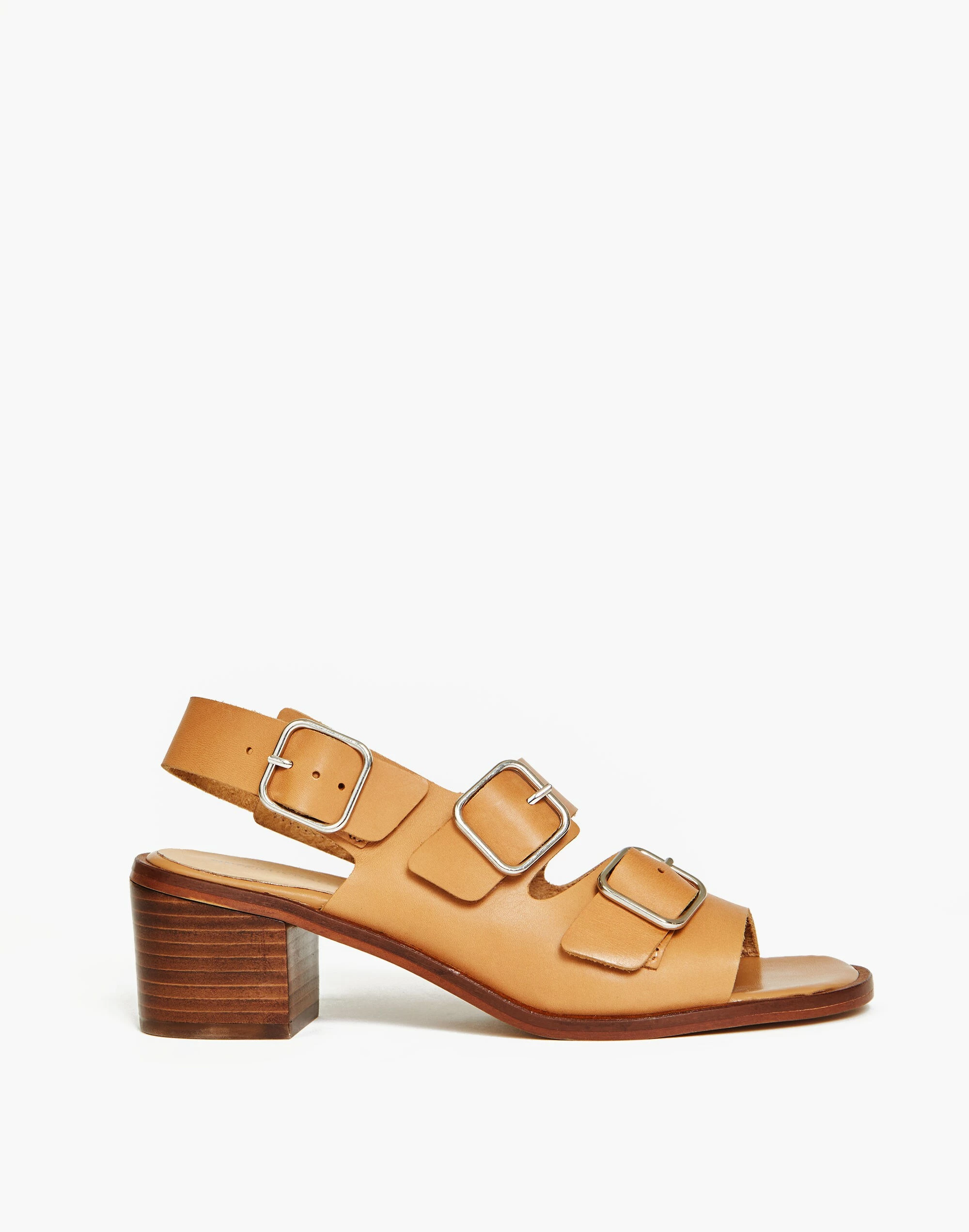 Madewell Intentionally Blank Leather Jill Sandals In Tan - Image 2