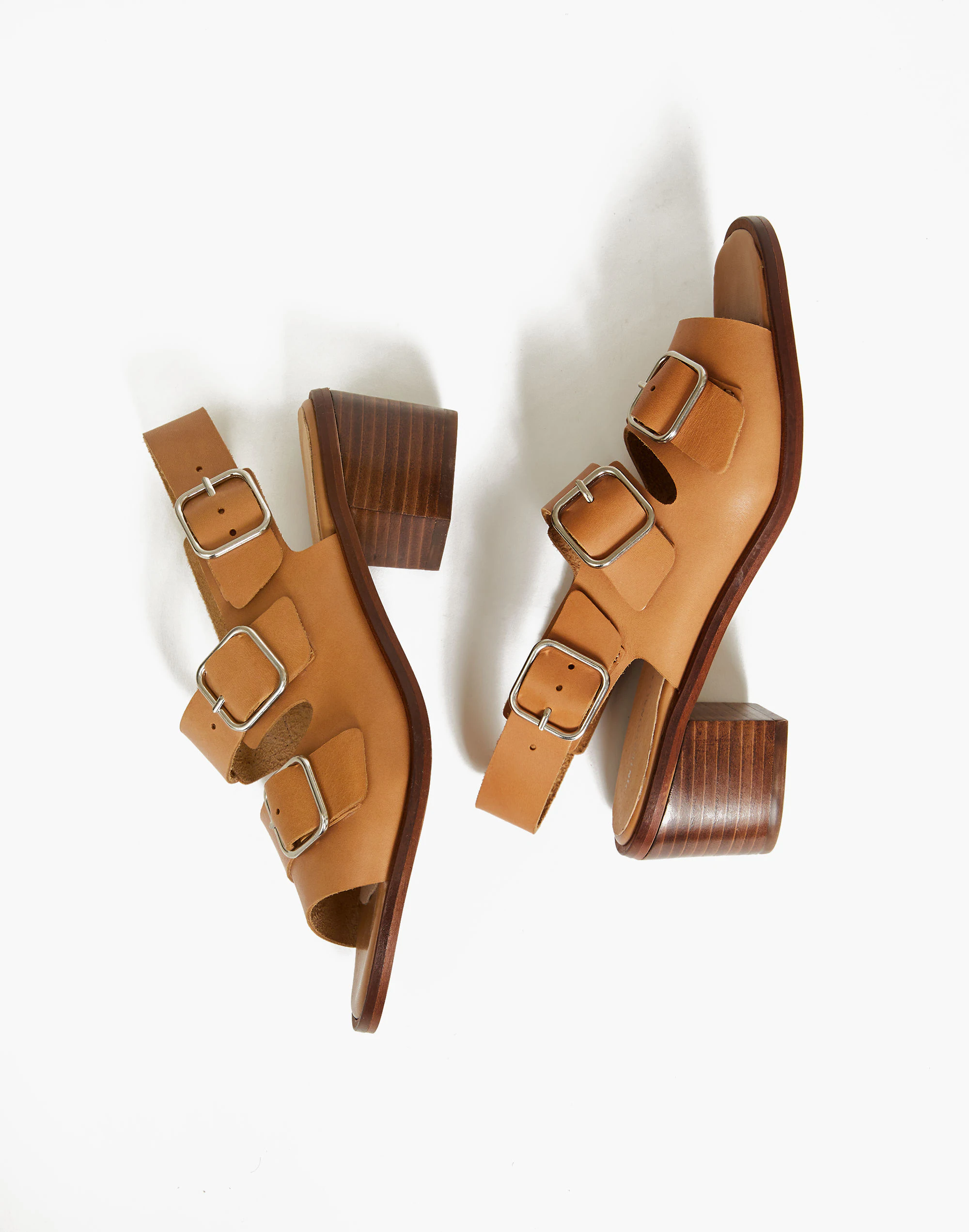 Madewell Intentionally Blank Leather Jill Sandals In Tan