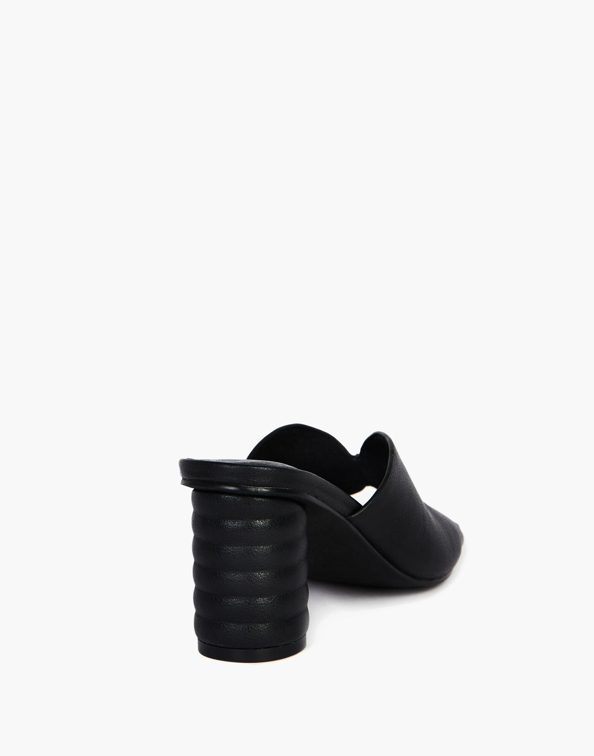 Madewell Intentionally Blank Leather Kamika Mules In Black - Image 3