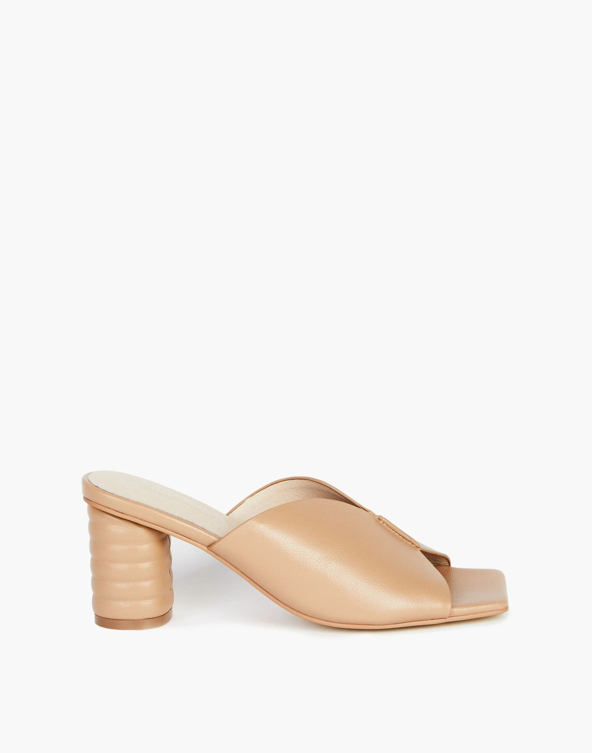 Madewell Intentionally Blank Leather Kamika Mules In Clay - Image 2