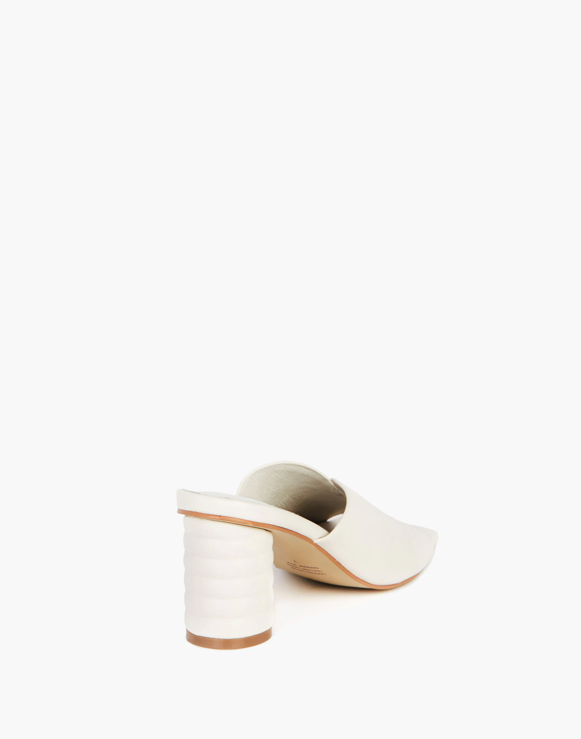 Madewell Intentionally Blank Leather Kamika Mules In Cream - Image 3