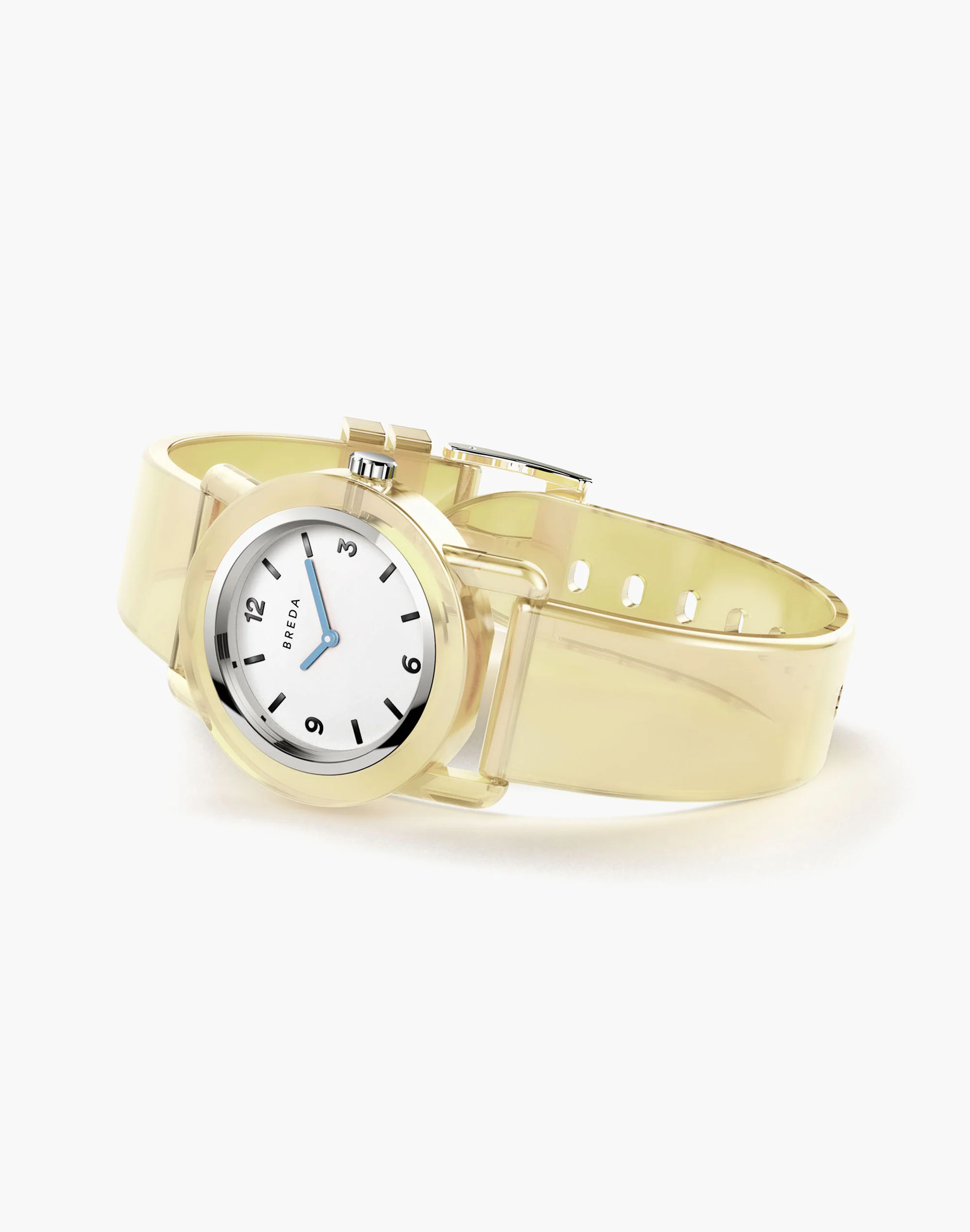 Madewell BREDA Unisex 'Play' Yellow Transparent Plastic Watch, 35mm - Image 3