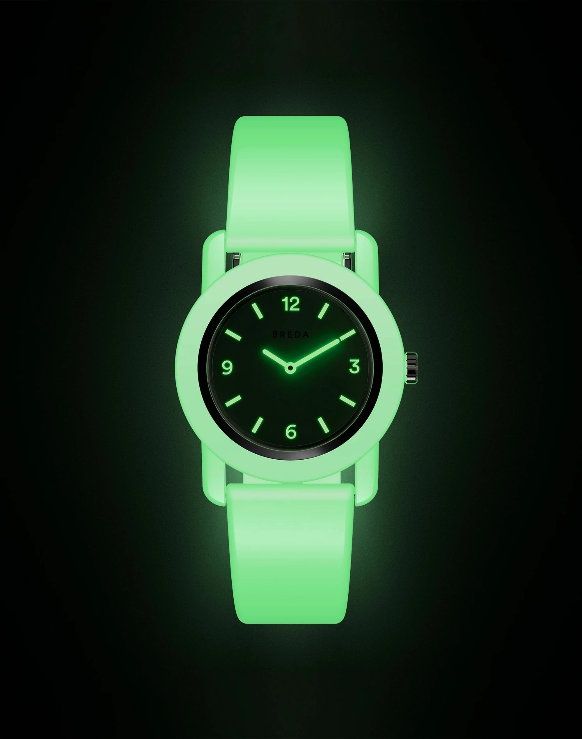 Madewell BREDA Unisex 'Play' Glow In The Dark Plastic Watch, 35mm - Image 4