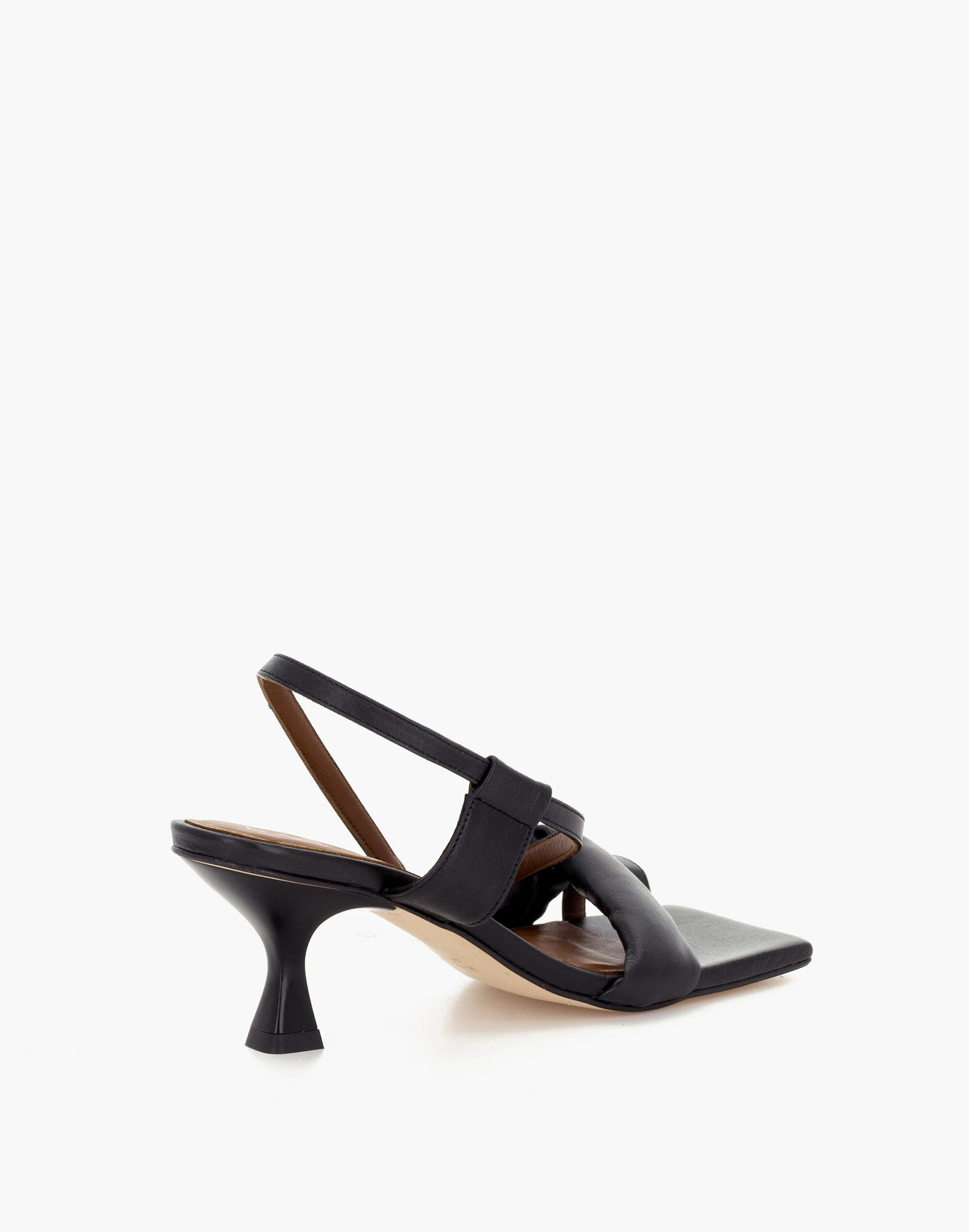 Madewell ALOHAS Leather Asymmetrical Sandals In Black - Image 3