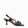Madewell ALOHAS Leather Asymmetrical Sandals In Black
