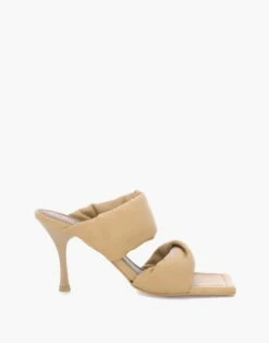 Madewell ALOHAS Leather Twist Strap Sandals In Camel