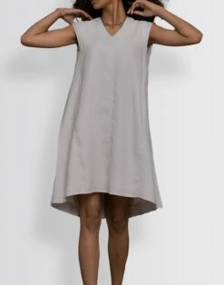 Madewell Reistor Hemp Musical Dusk Tunic Dress