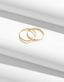 Madewell Delicate Collection Demi-Fine Skinny Ring Set