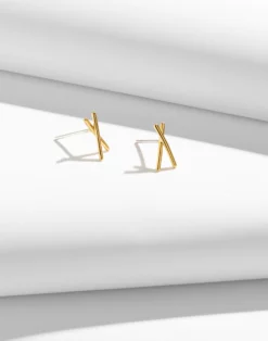 Madewell Delicate Collection Demi-Fine X Stud Earrings