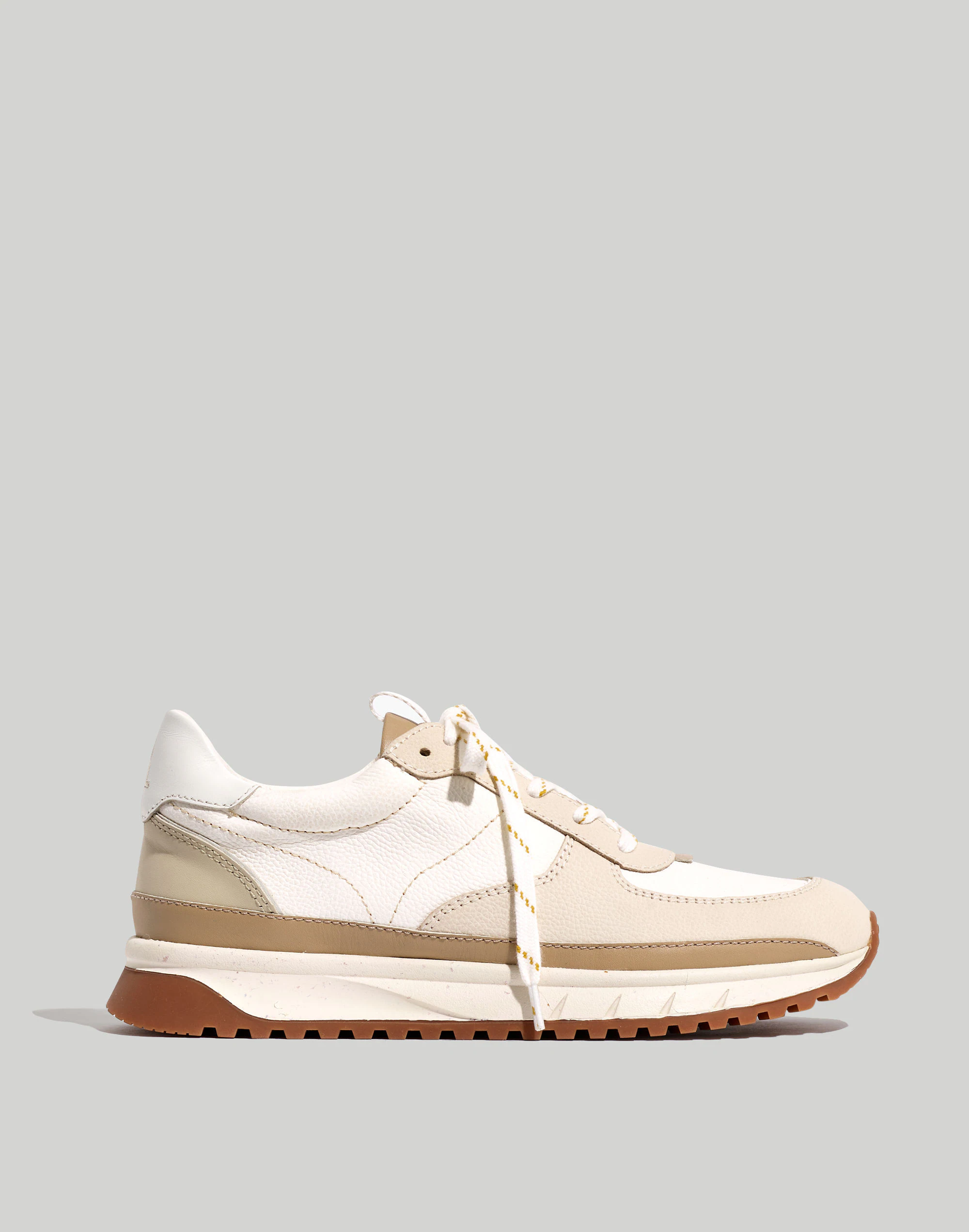 Madewell Kickoff Trainer Sneakers In Neutral Colorblock Leather - Image 2