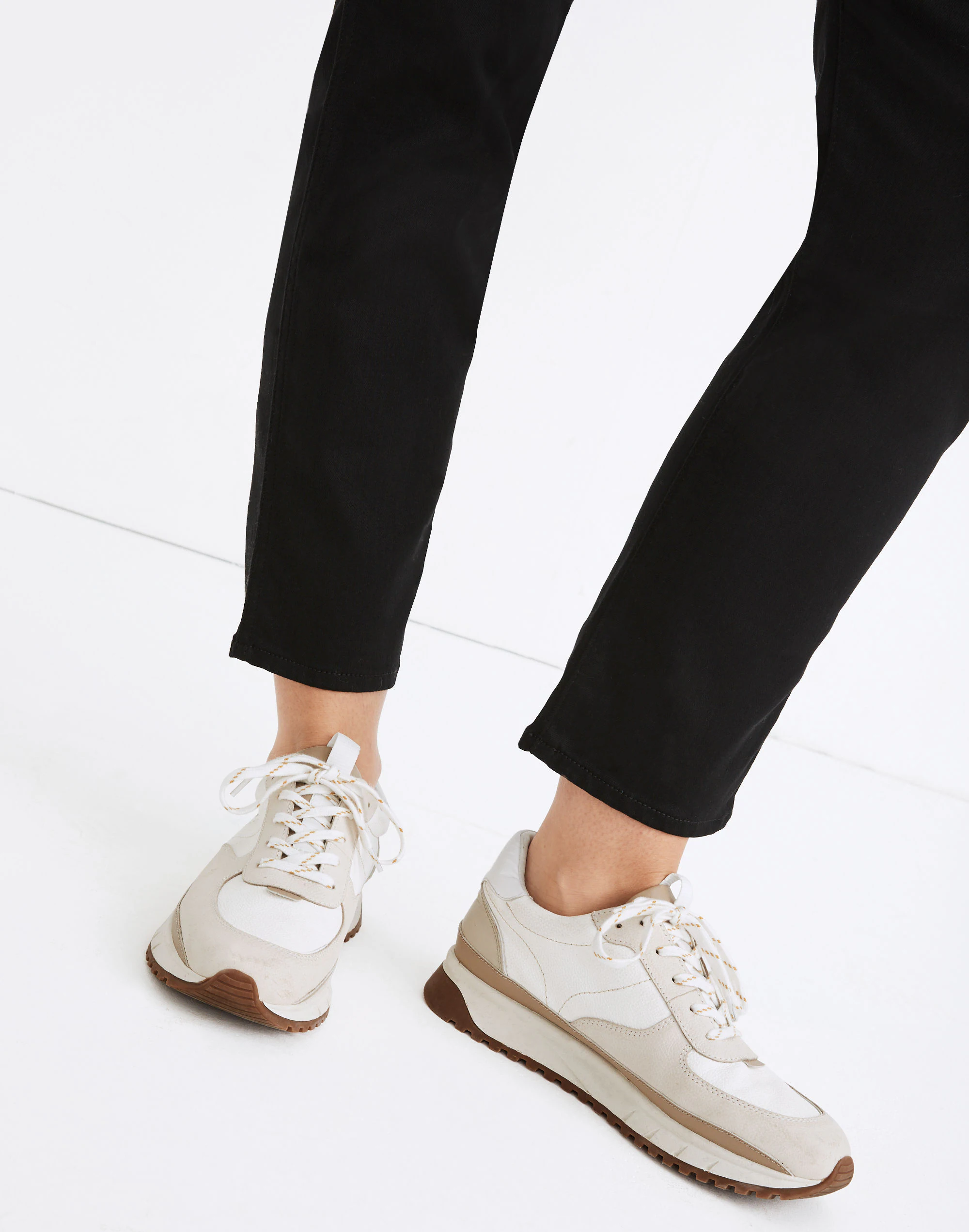 Madewell Kickoff Trainer Sneakers In Neutral Colorblock Leather - Image 4