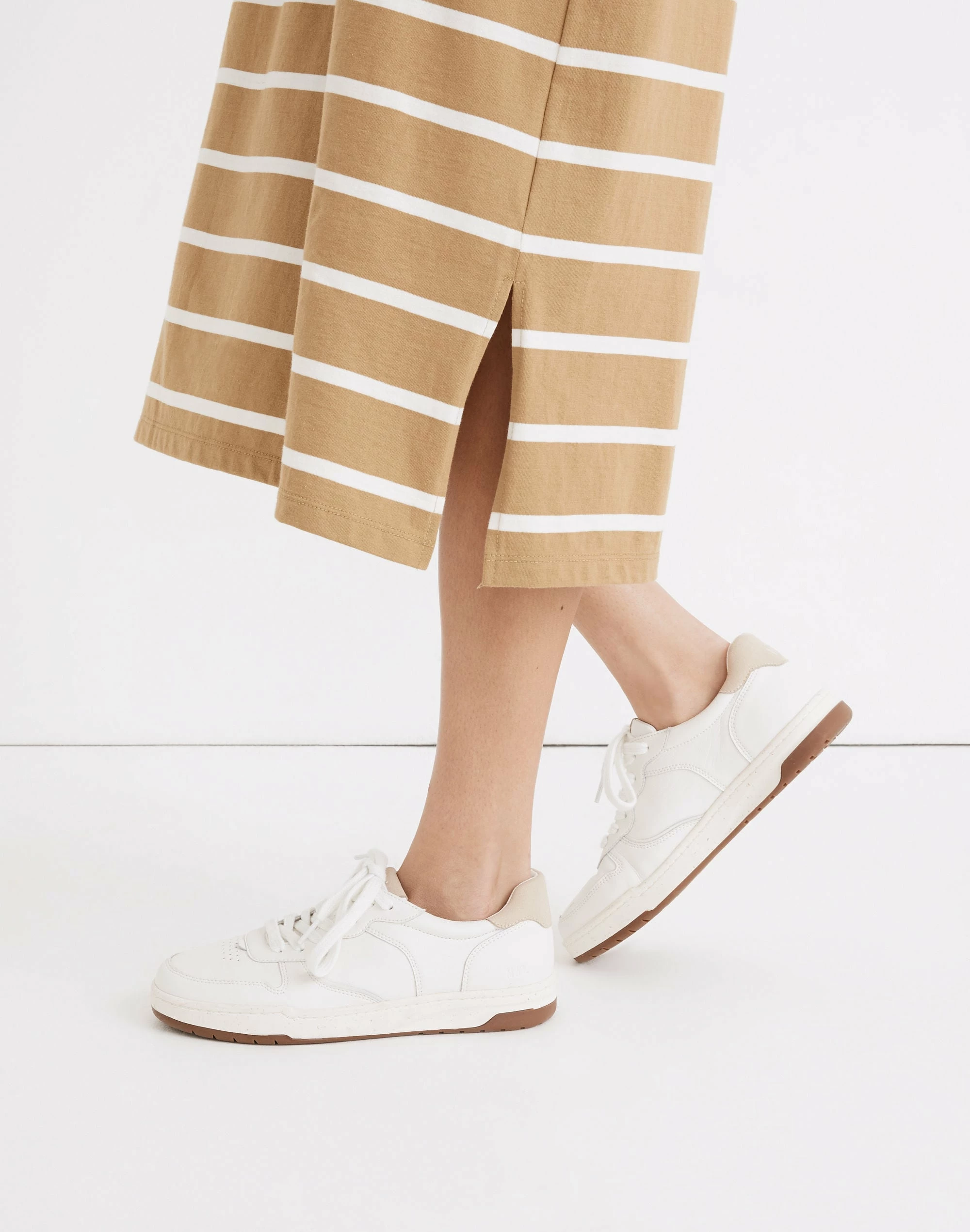 Madewell Court Sneakers In White Leather - Image 4