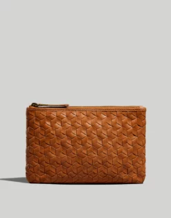 Madewell The Leather Pouch Clutch: Woven Edition
