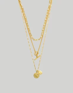 Madewell Toggle Chain Necklace Set
