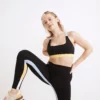 Madewell Splits59™ Recycled Techflex Iselin Sports Bra In Black Colorblock