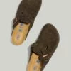 Madewell Birkenstock® Boston Suede Soft Footbed Clogs
