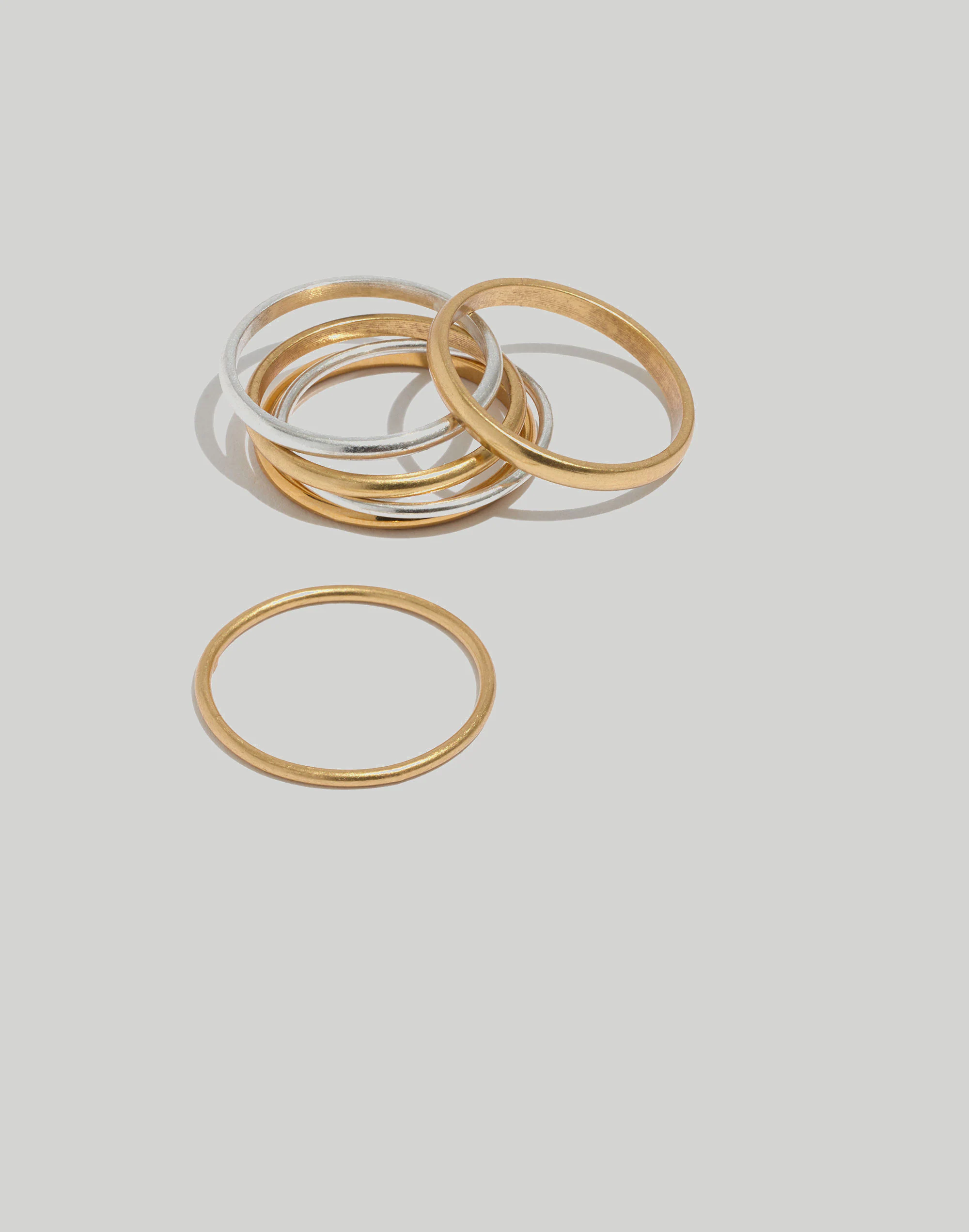 Madewell Slender Stacking Ring Set