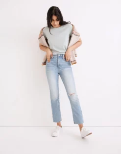 Madewell The Perfect Vintage Jean In Coney Wash: Destroyed Edition