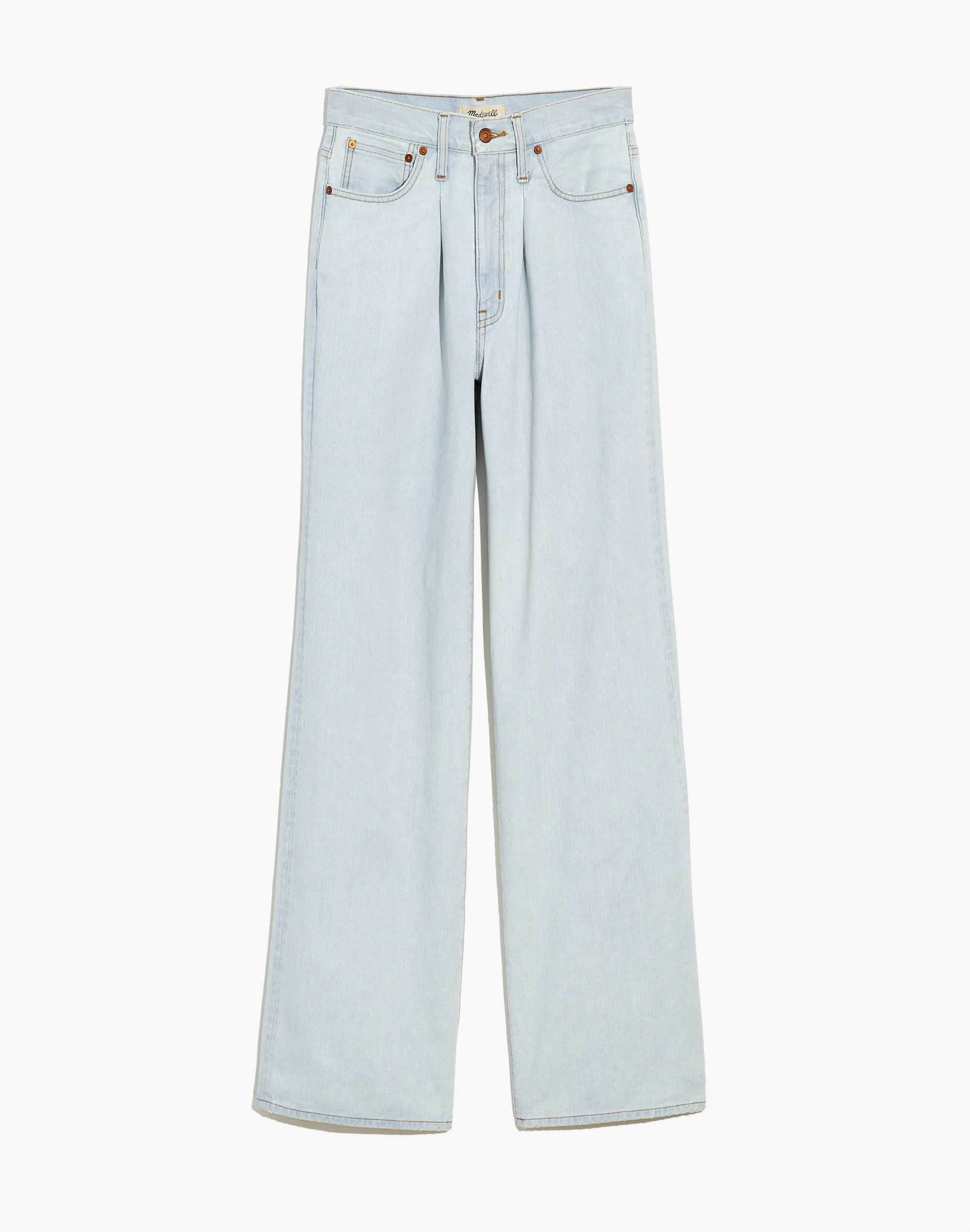 Madewell Superwide-Leg Jeans In Olcott Wash: Pleated Edition - Image 6