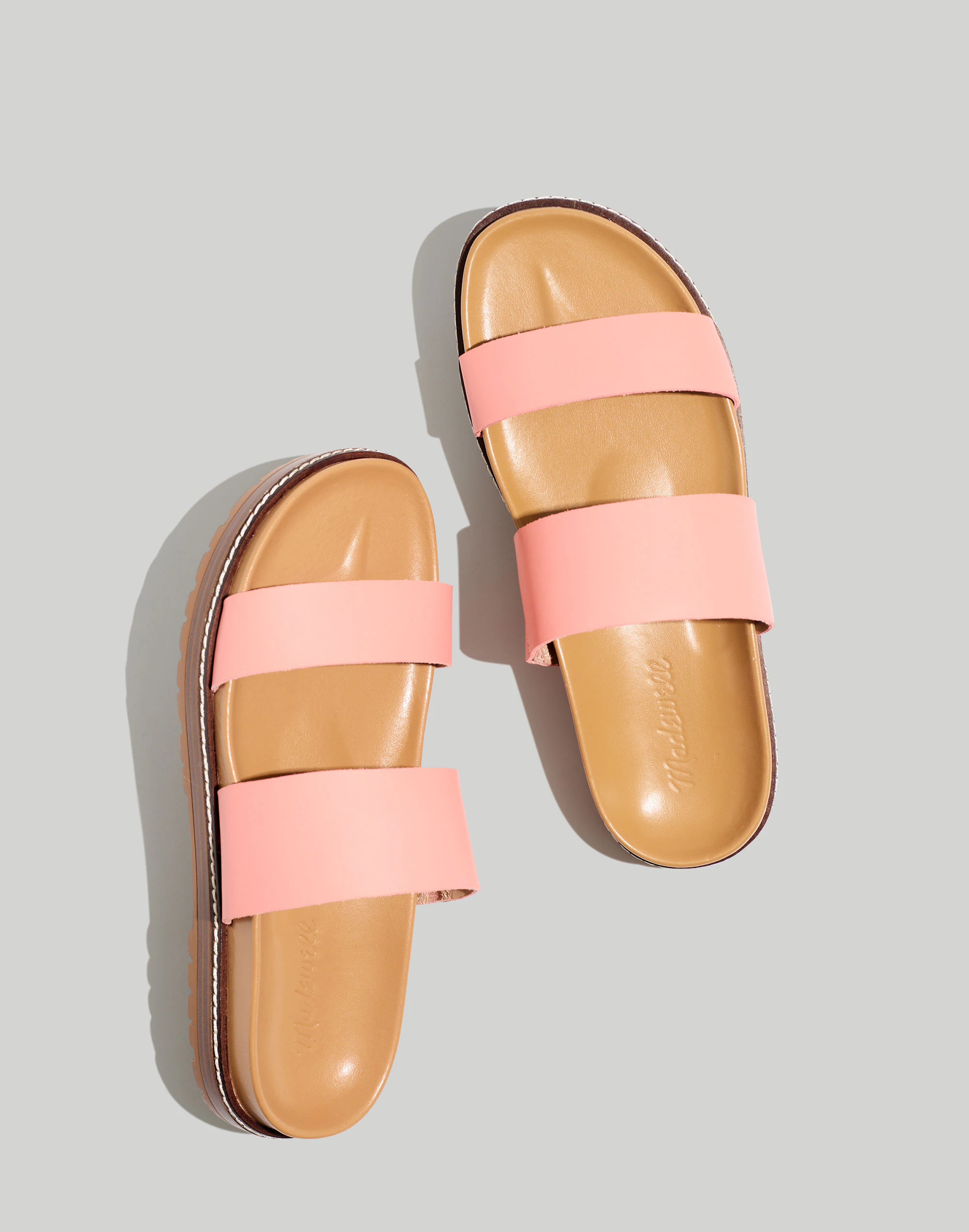 Madewell The Charley Double-Strap Slide Sandal
