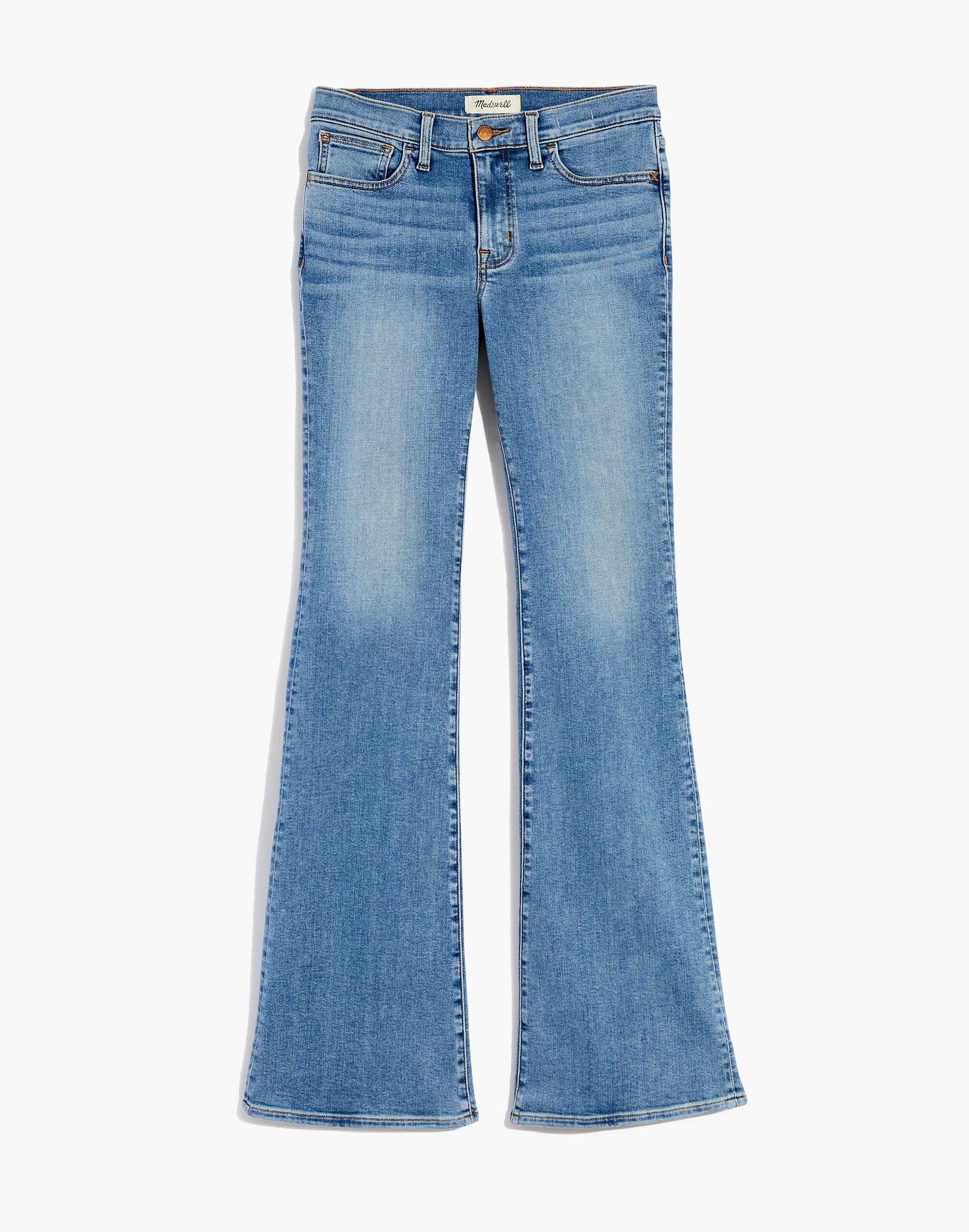 Madewell Low-Rise Skinny Flare Jeans In Kinsman Wash - Image 5