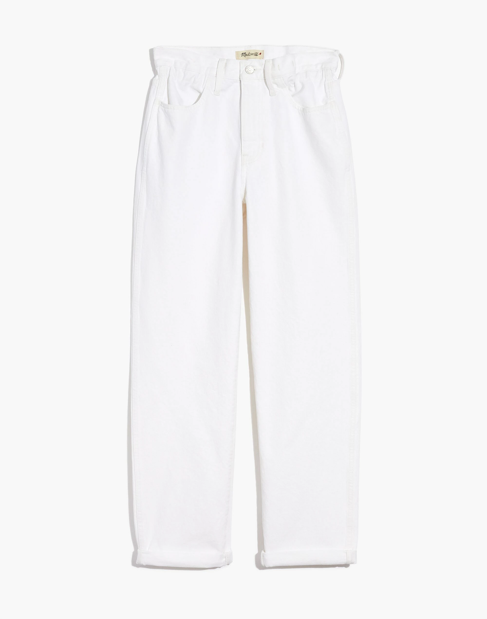 Madewell The Convertible Paperbag Dadjean In Tile White - Image 6