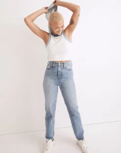 Madewell The Curvy Perfect Vintage Straight Jean In Seyland Wash