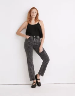 Madewell The Perfect Vintage Straight Jean In Meaford Wash: Seamed Edition