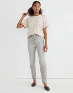 Madewell The Perfect Vintage Straight Jean In Vervain Wash