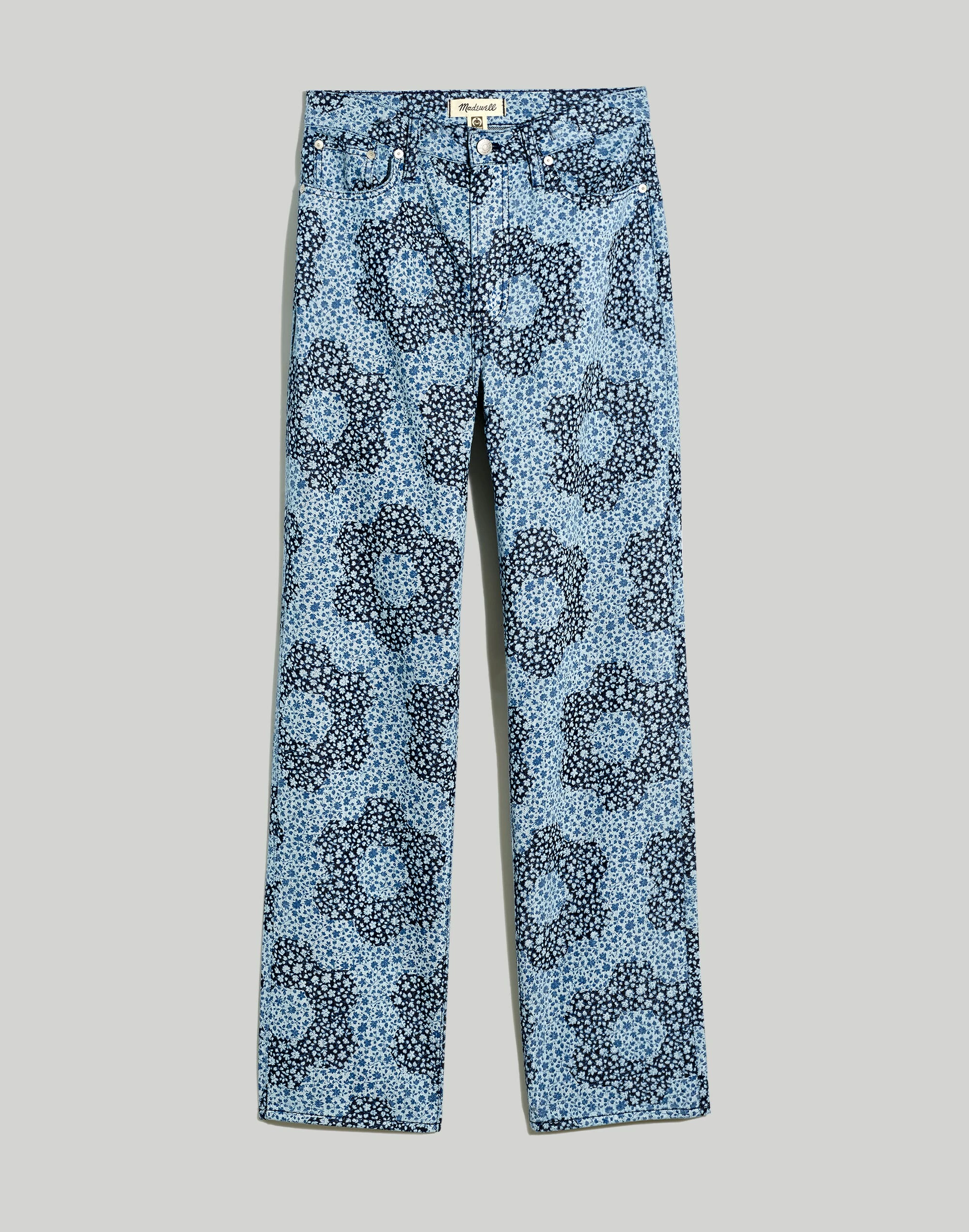 Madewell Baggy Straight Jeans In Quilted Floral - Image 5