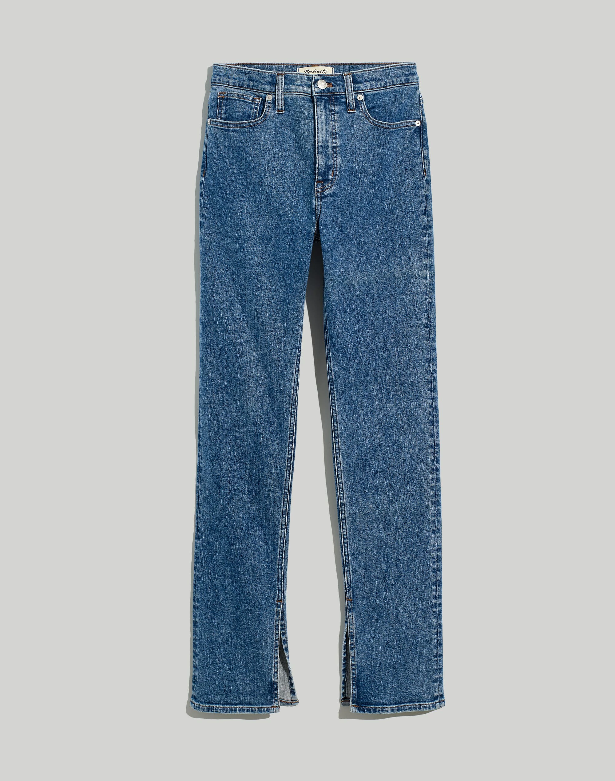 Madewell Mid-Rise Stovepipe Jeans In Knowland Wash: Slit-Hem Edition - Image 5