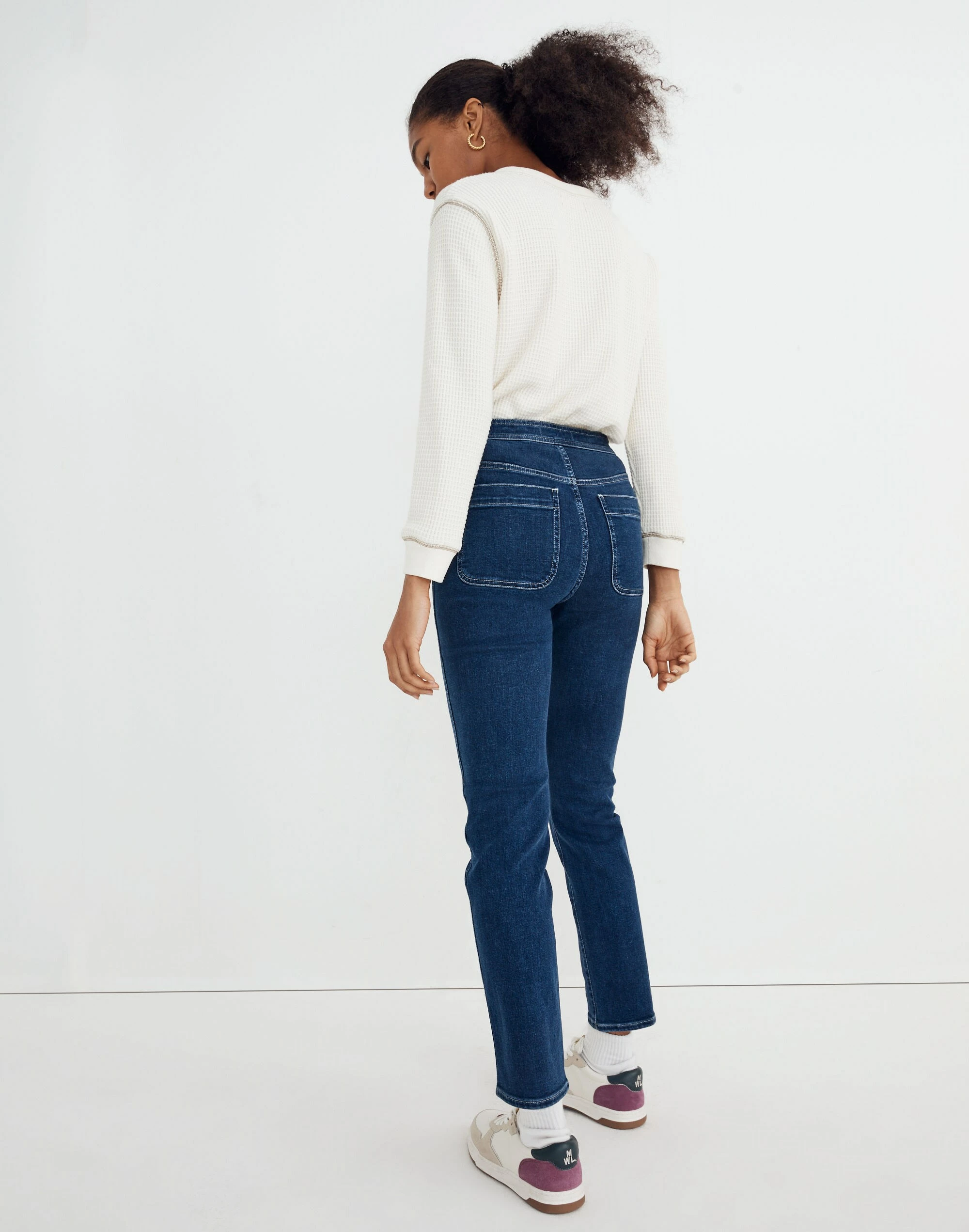 Madewell High-Rise Slim Straight Jeans In Bryston Wash: Workwear Edition - Image 3