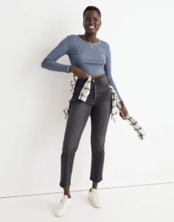 Madewell Curvy High-Rise Slim Straight Jeans In Richgrove Wash