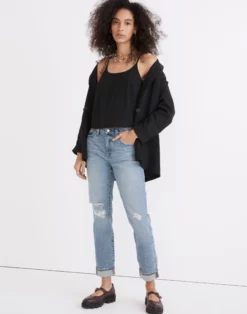 Madewell The High-Rise Slim Boyjean In Birchwood Wash