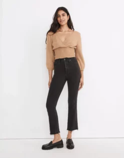 Madewell Cali Demi-Boot Jeans In Bayland Wash: Raw-Hem Edition