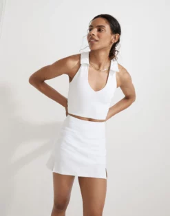 Madewell Outdoor Voices Warmup Collared Crop Top