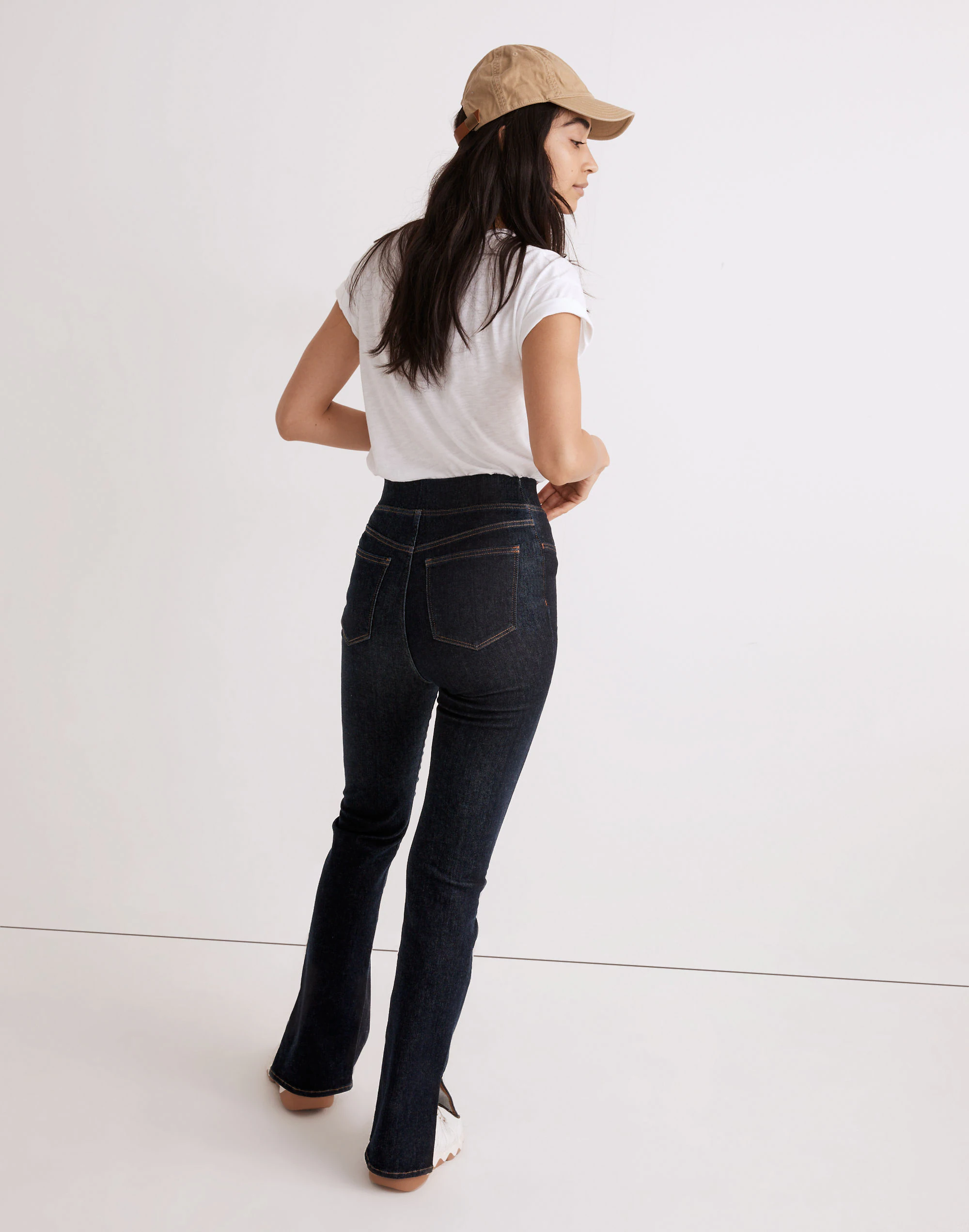 Madewell Pull-On Skinny Flare Jeans In Havenley Wash - Image 3