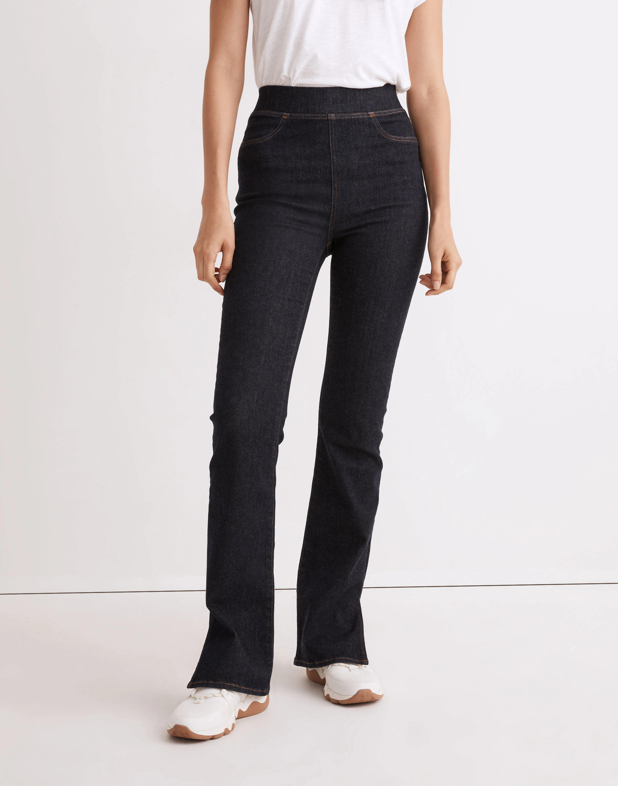 Madewell Pull-On Skinny Flare Jeans In Havenley Wash - Image 4