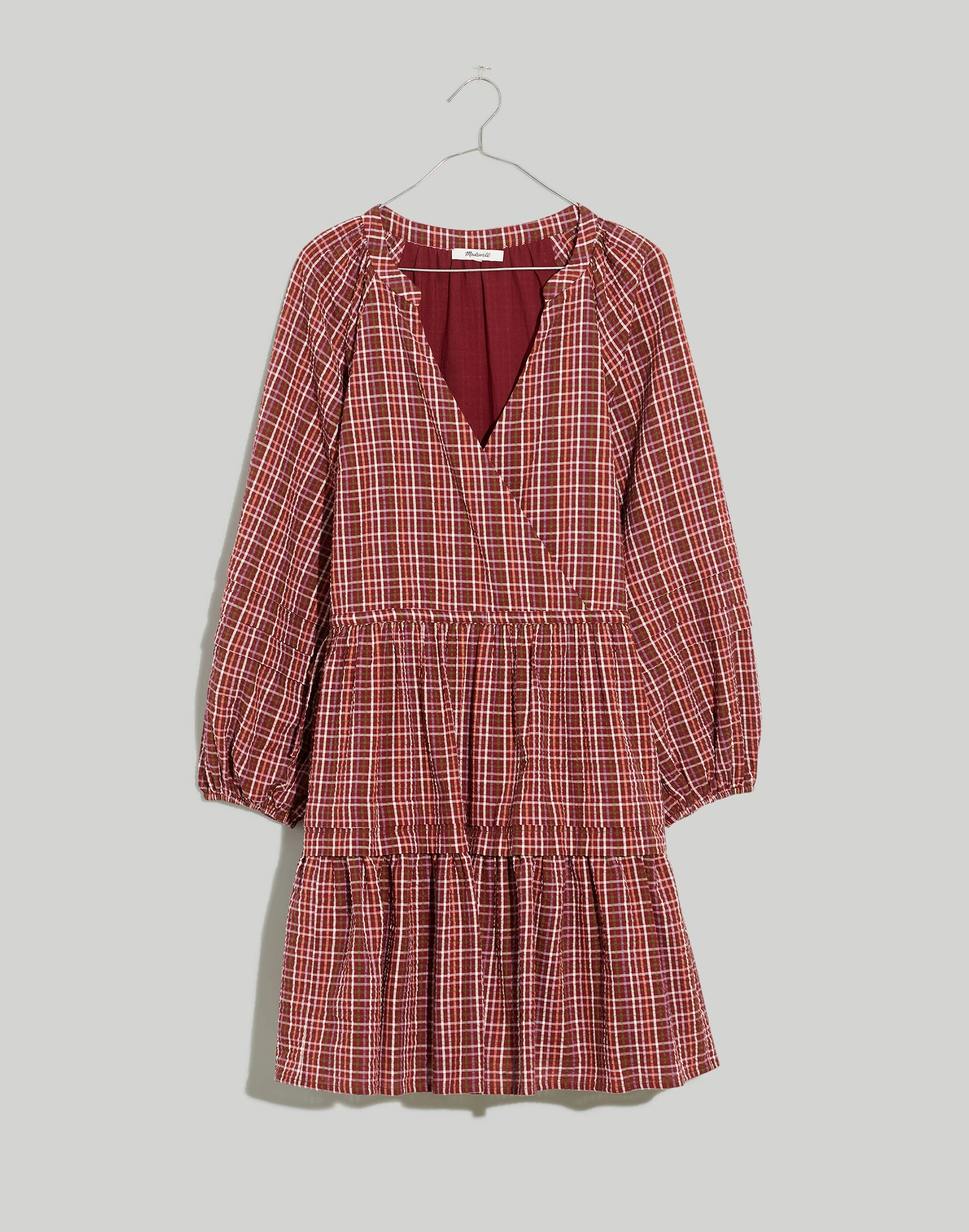 Madewell Seersucker Wrap Mini Dress - Image 6