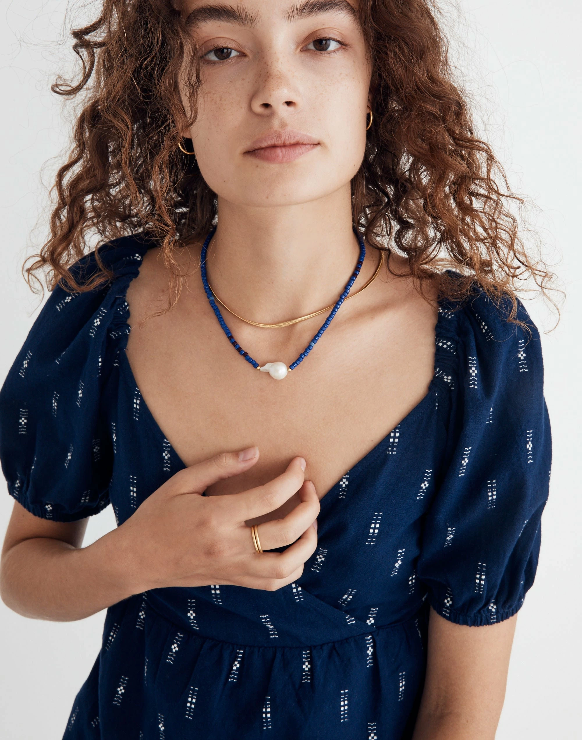 Madewell Freshwater Baroque Pearl Beaded Necklace - Image 2