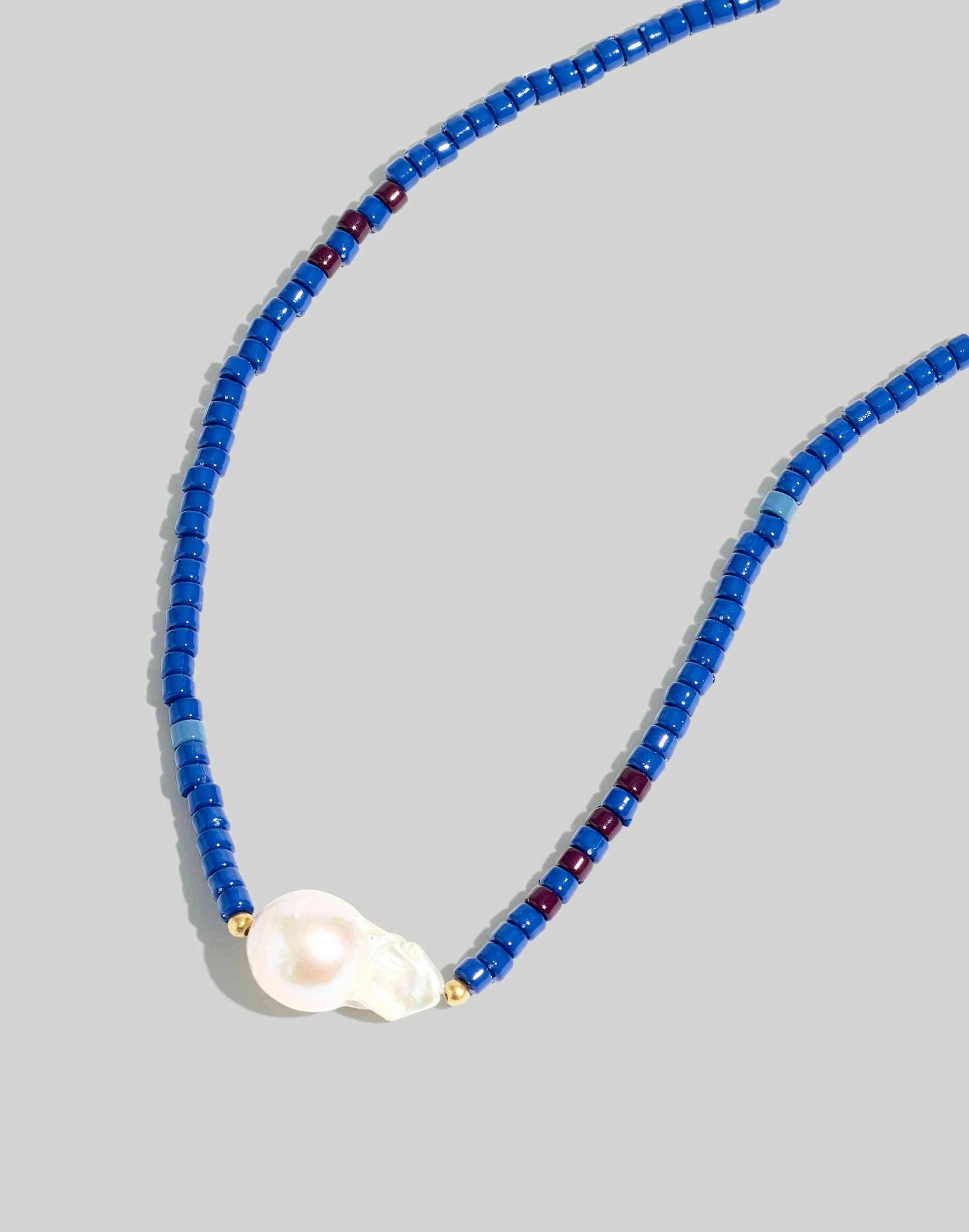 Madewell Freshwater Baroque Pearl Beaded Necklace